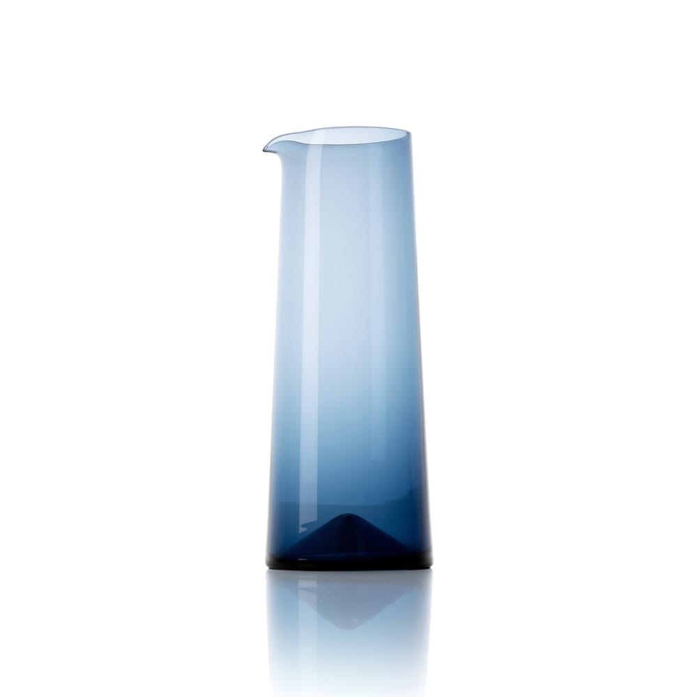 Carafe verre indien et bleu 10x10x26cm Carafe verre indien et bleu 10x10x26cm