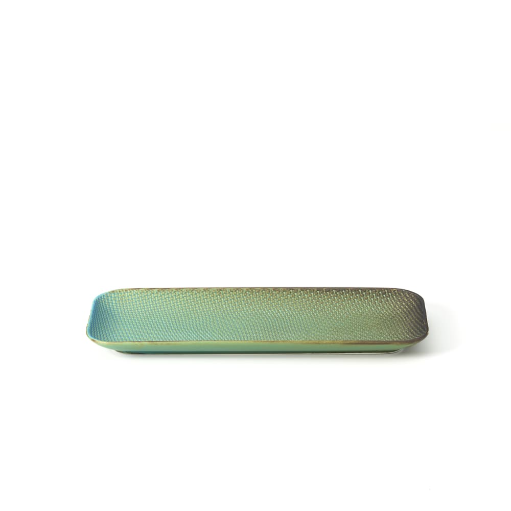 Assiette en céramique lagune 36x14x2,5cm Assiette en céramique lagune 36x14x2,5cm