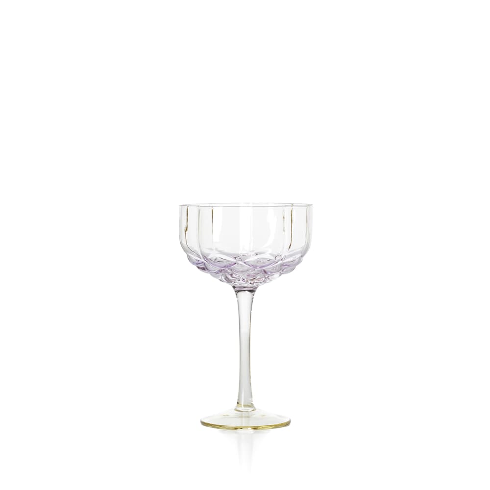 Verre verre marron et rose 10x10x16,5cm