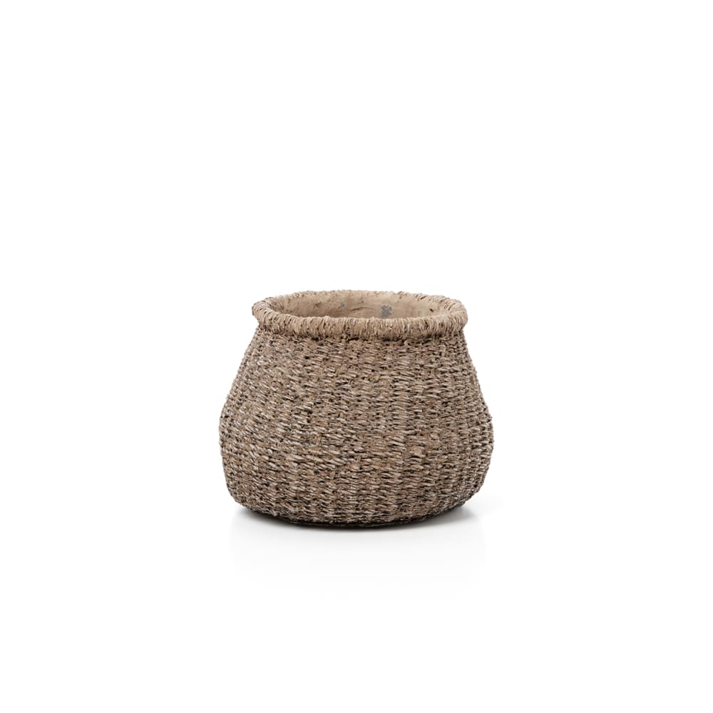 Pot béton marron 16,7x16,7x13cm