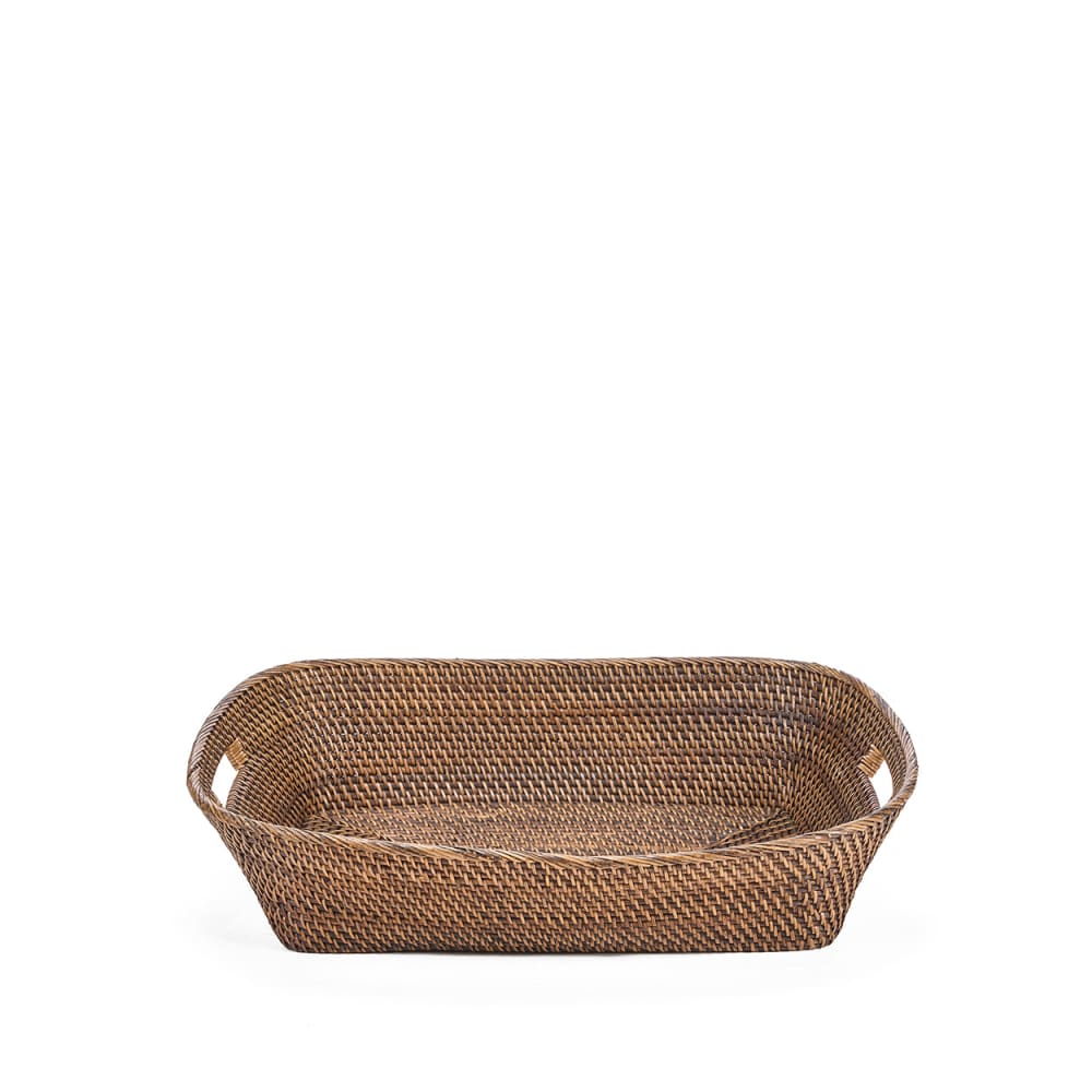 Bazar Bizar Korb aus rattan in braun, 61x47x14cm - -