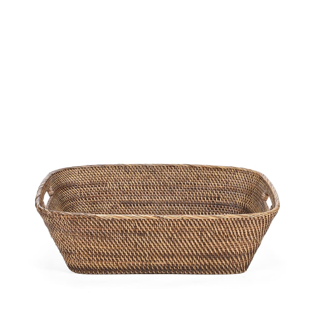 Bazar Bizar Korb aus rattan in braun, 64x50x19cm - -