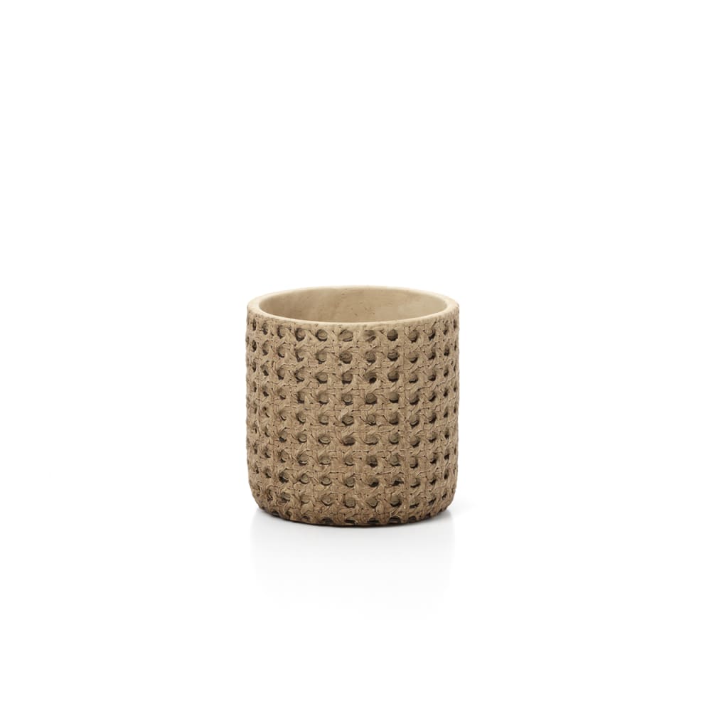 Pot béton marron 12,5x12,5x12,5cm