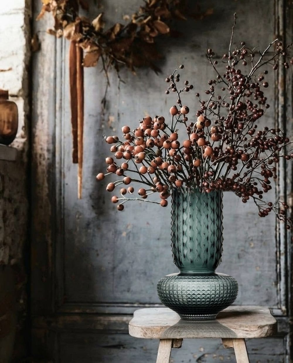 Vase aus glas in blau, 21x21x38cm - Maisons Du Monde