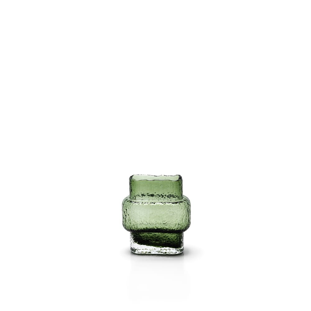 Bazar Bizar Vase aus recyceltem glas in braun und grün, 7x13,5x15,5cm - -