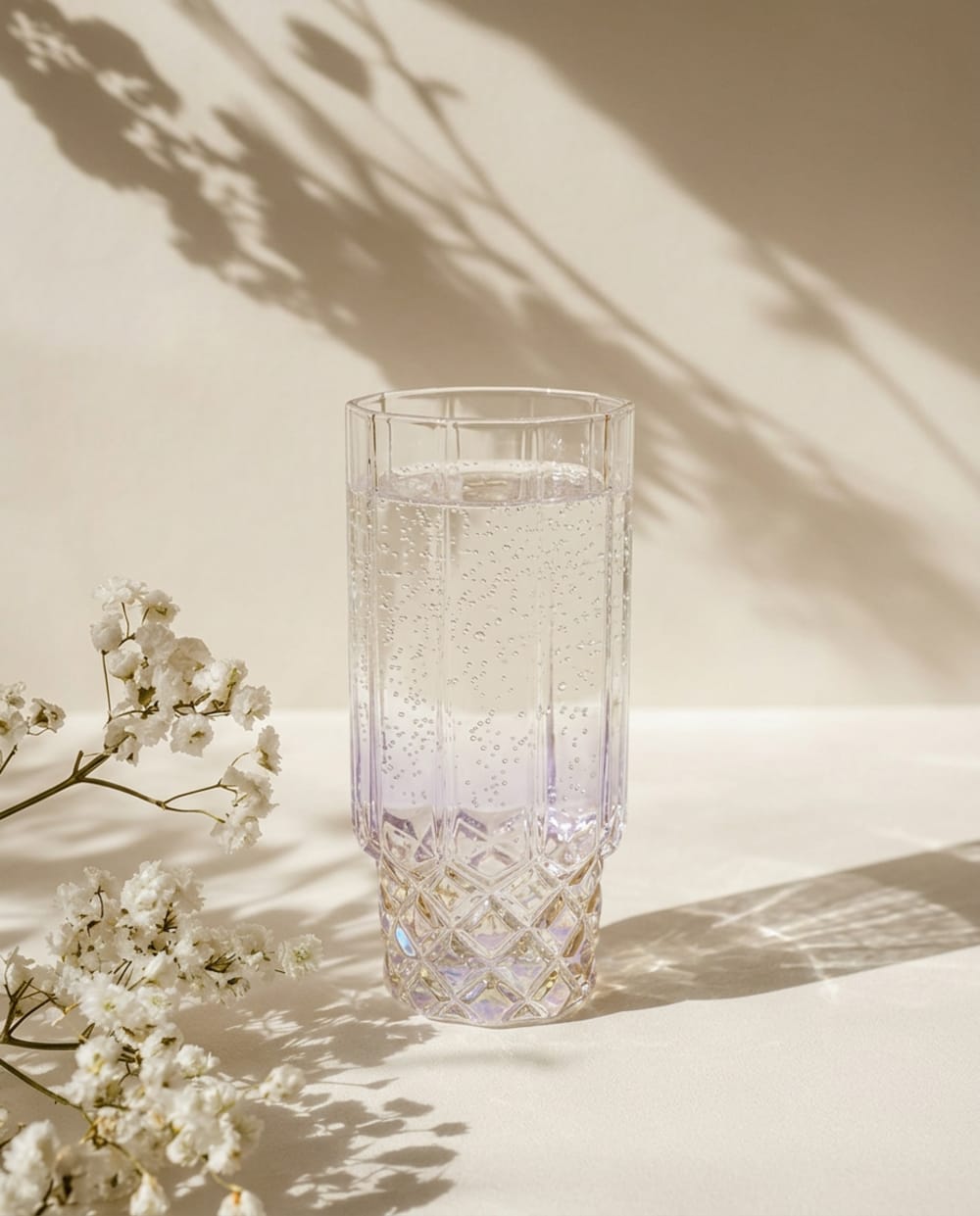 Bazar Bizar Highballglas in rosa, 7,6x7,6x16cm - -