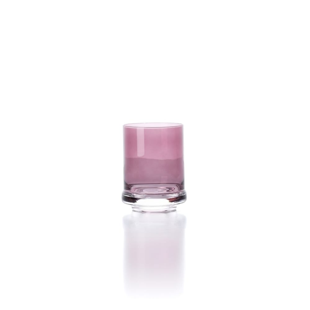 Verre en verre violet 8,8x8,8x10,4cm