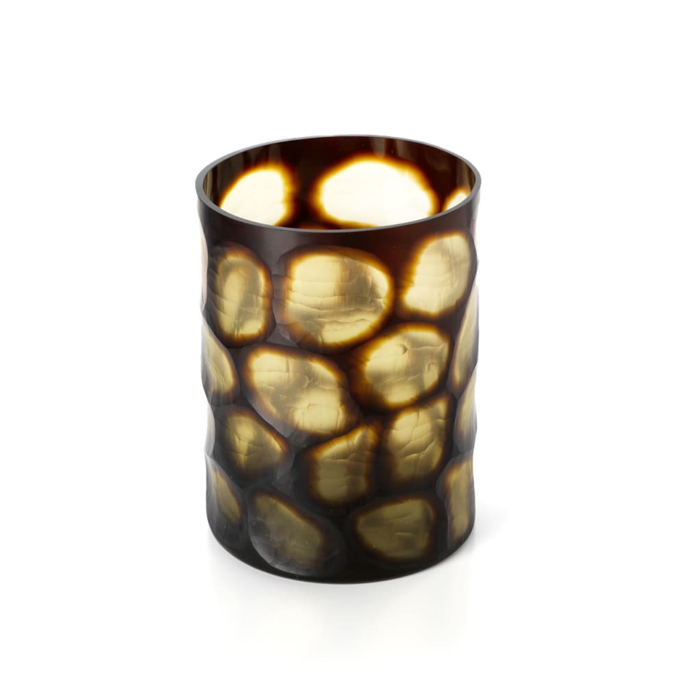 Vase verre miel 24x24x31cm — vue 3