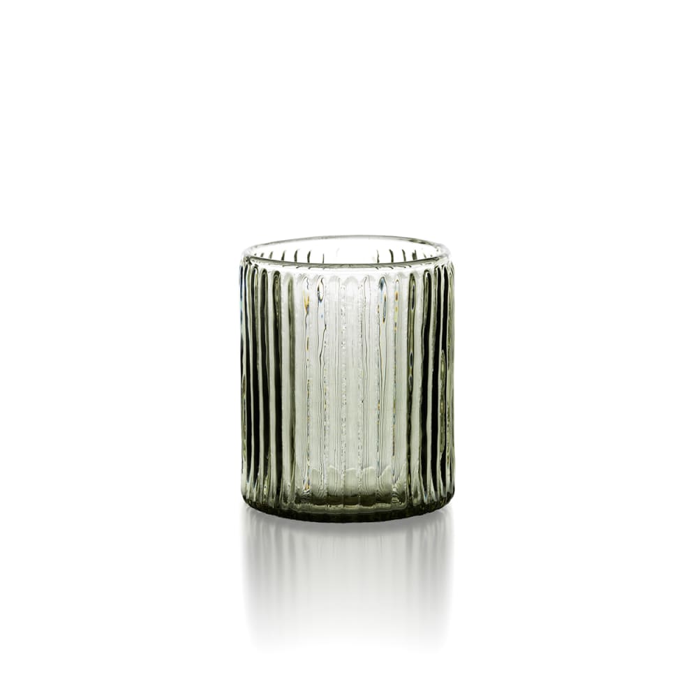 Verre en verre charbon 8x8x10cm