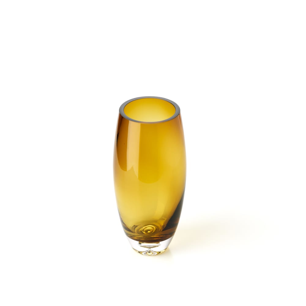 Vase aus glas in braun und gold, 12x12x25,8cm - Maisons Du Monde
