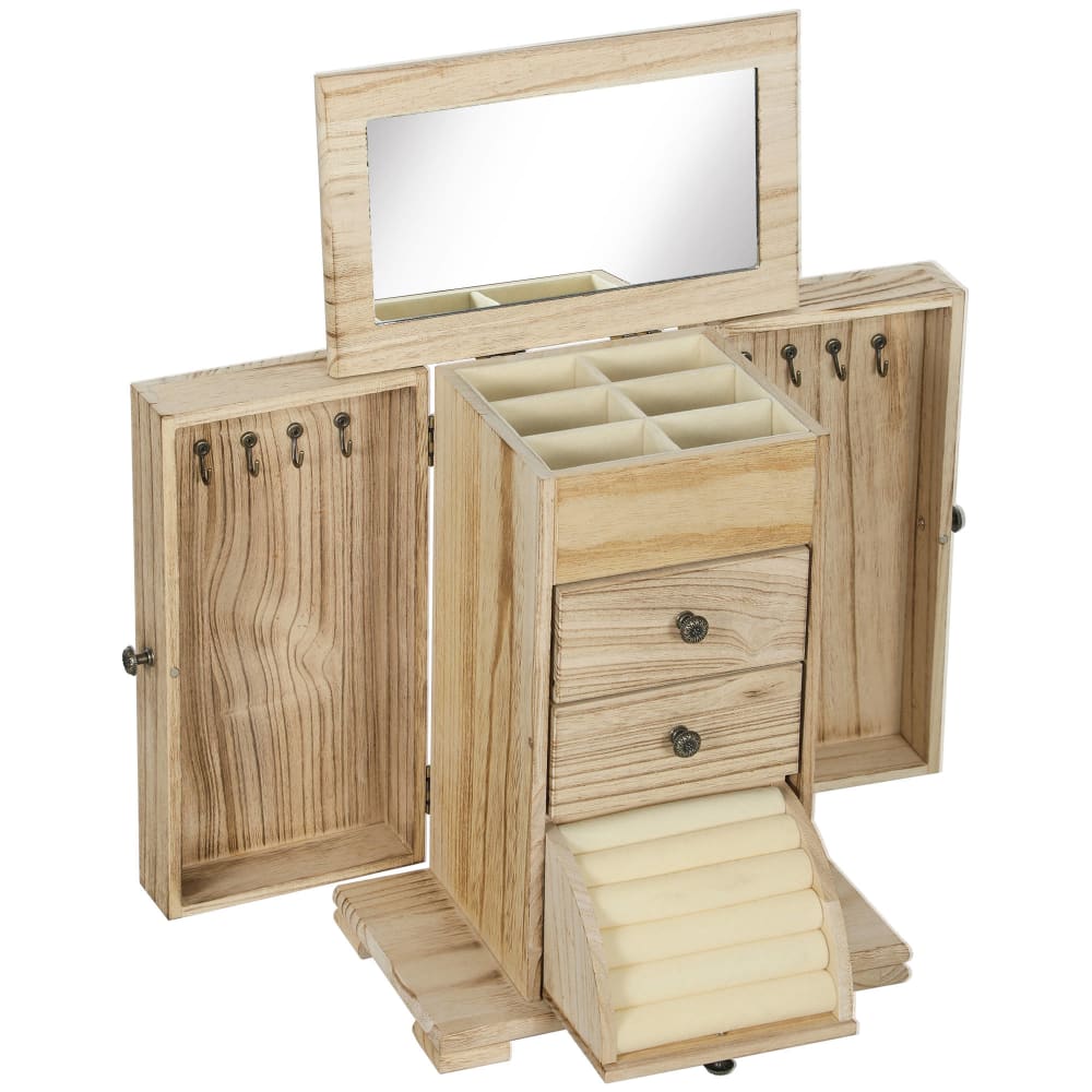joyero mujer 265x16x335 cm madera natural
