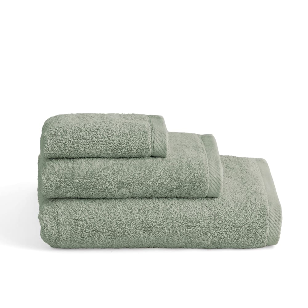 Boheme Set mit 3 Duschtüchern 600g olivgrün (30x50+50x100+100x150) style modern - Baumwolle