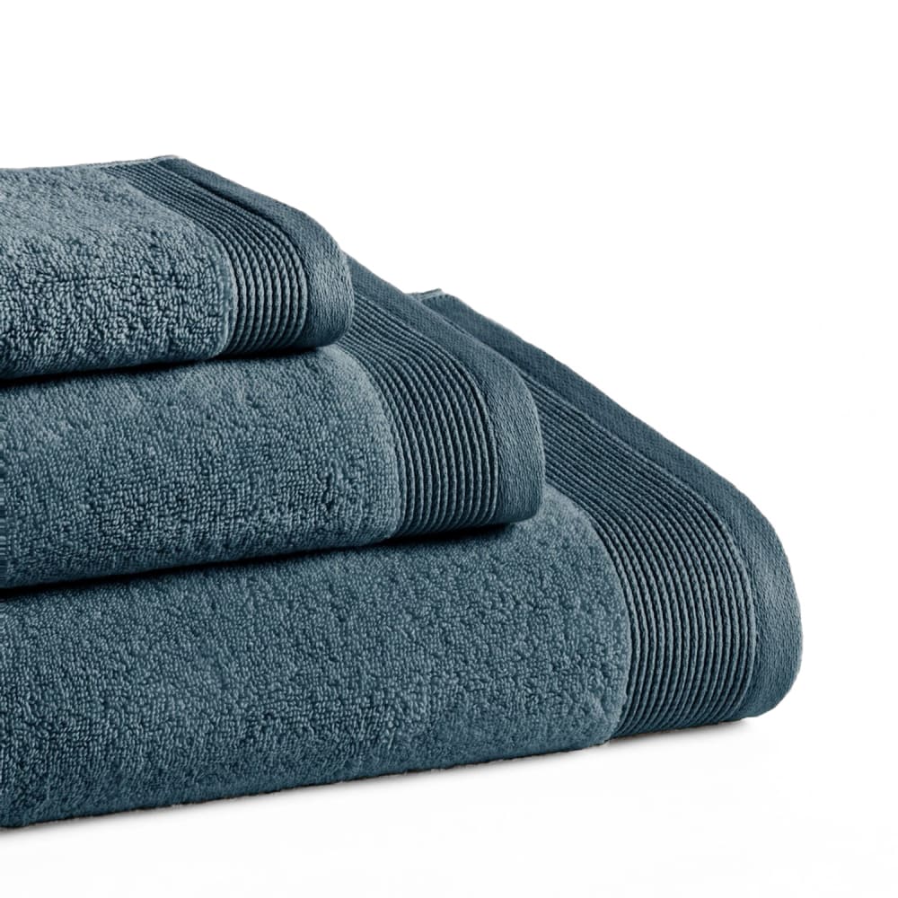 Set mit 3 Duschtüchern 600g denim(30x50+50x100+100x150)-Zero