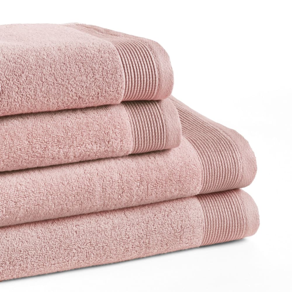 Set mit 4 Duschtüchern 600g rosa(50x100+70x140)- Zero Twist -