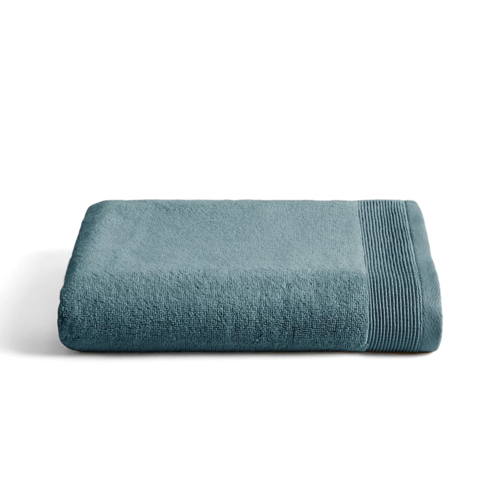 Boheme Badetuch 600g teal 100x150-Zero Twist style modern Blau Baumwolle