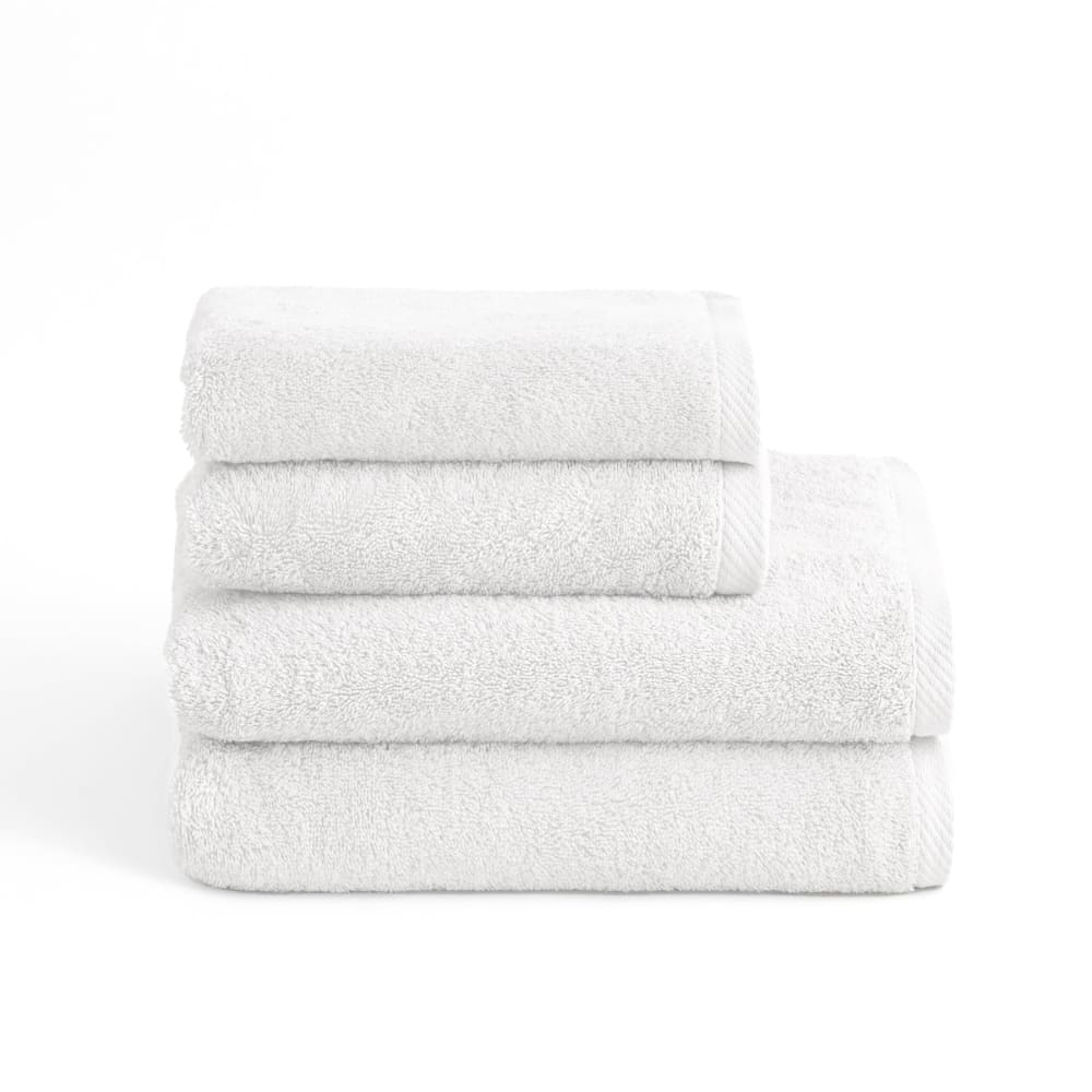Boheme Set mit 4 Duschtüchern 600g weiß (50x100+70x140) style modern - Baumwolle