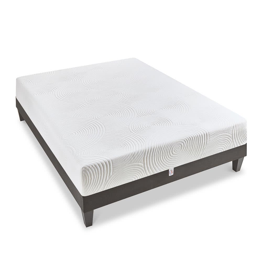 Ensemble    Matelas Mousse HD + Sommier Bois 180x200 cm