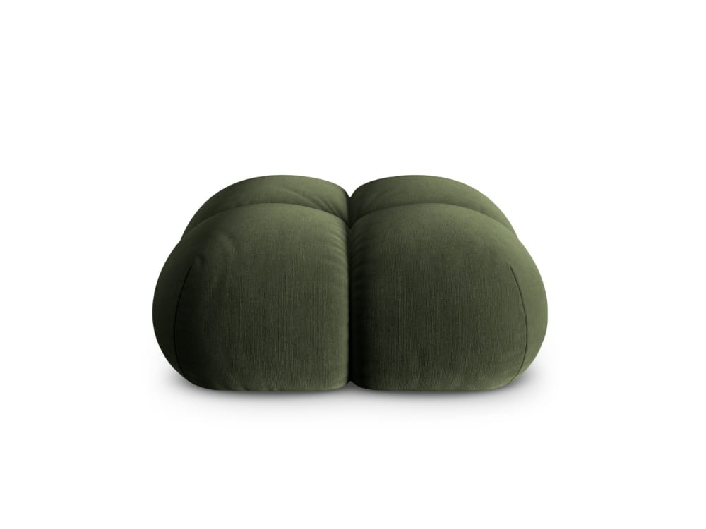 pouf en velours vert