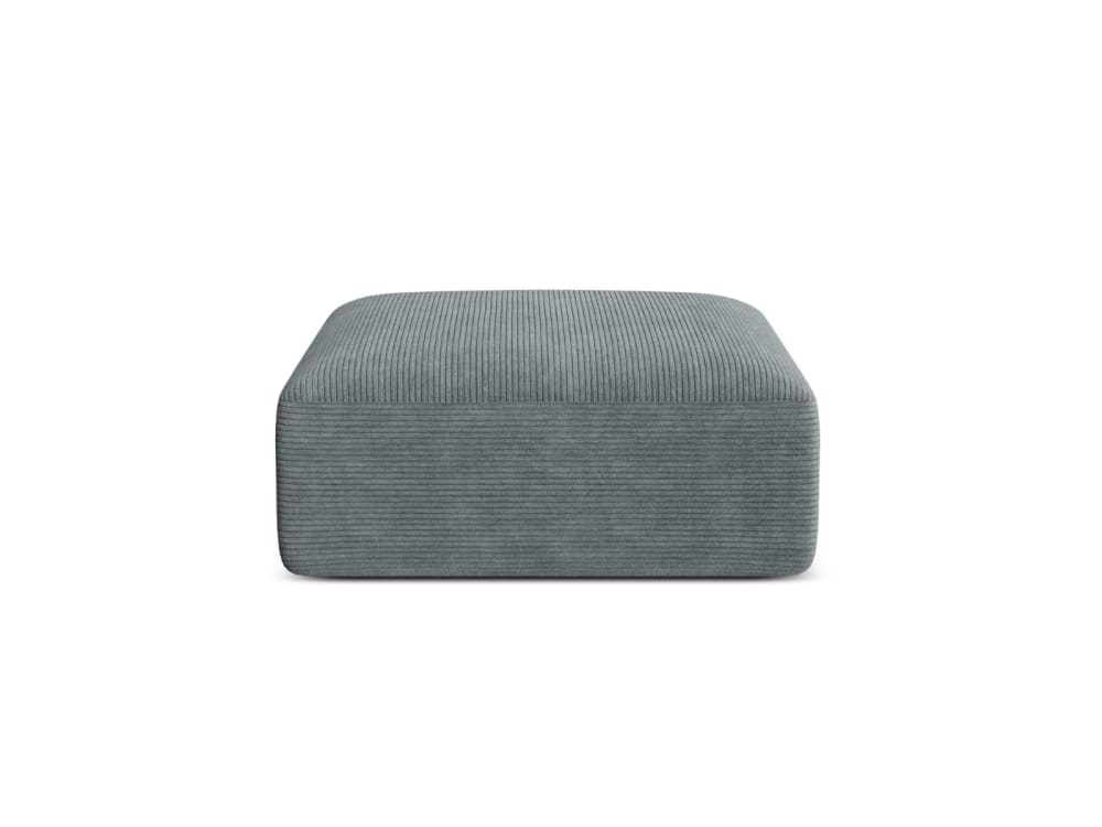 Pouf en velours côtelé