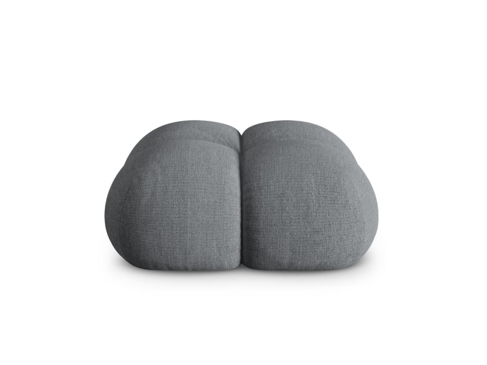 pouf en tissu structurel - gris
