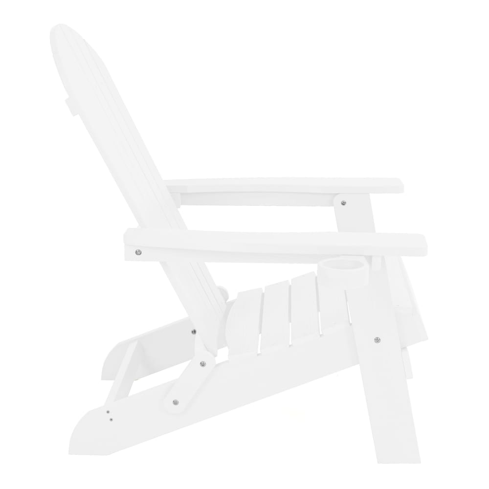 Chaise Adirondack accoudoirs, plastique, white, 84,5x77x95,5 cm - image 3