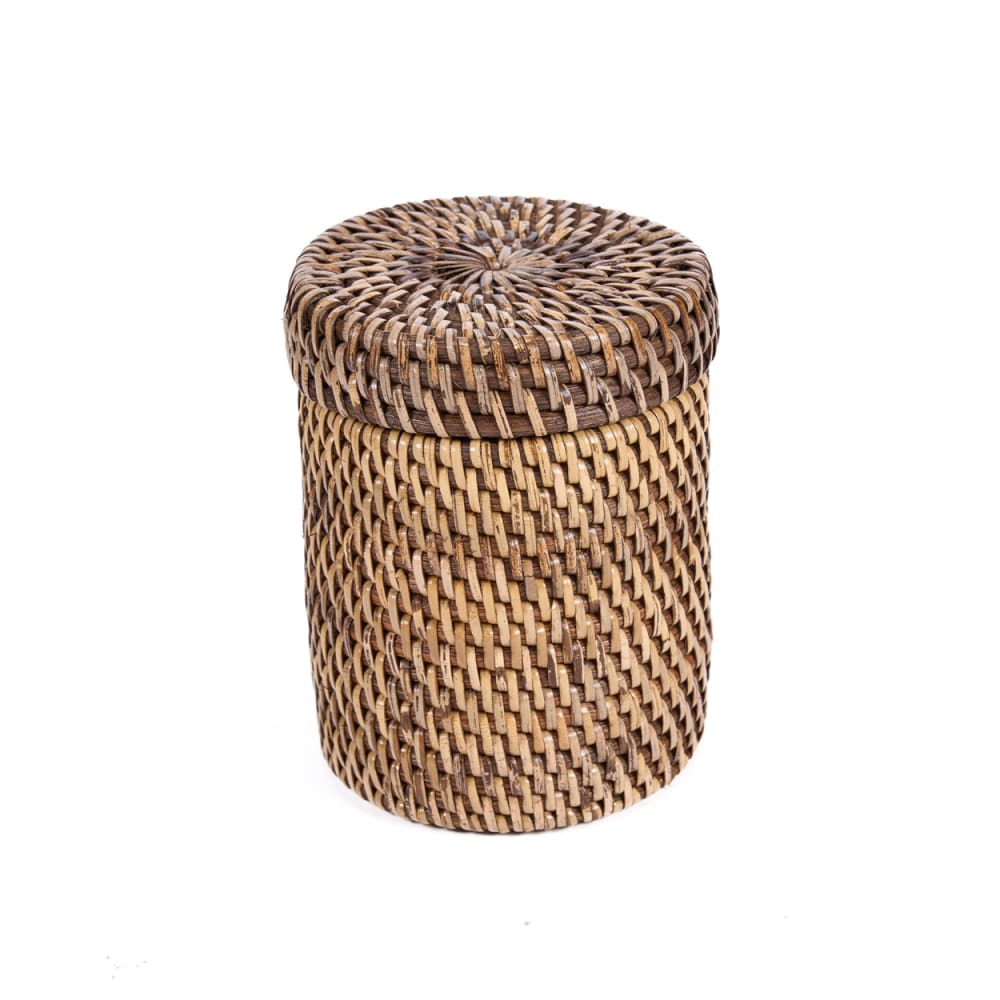 Panier rotin marron 9x9x12cm