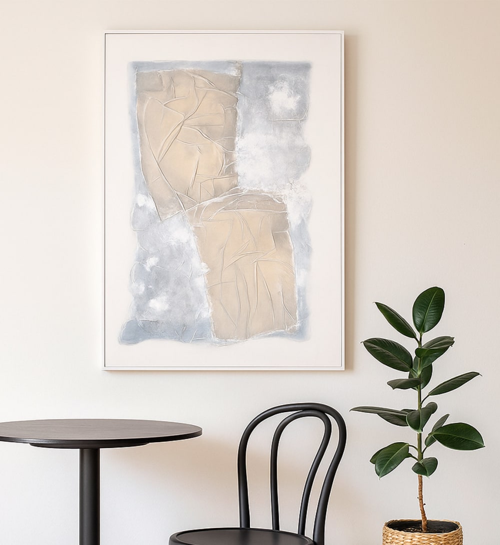 Tableau peint à l’huile en bois multicolore, 120 x 180 cm