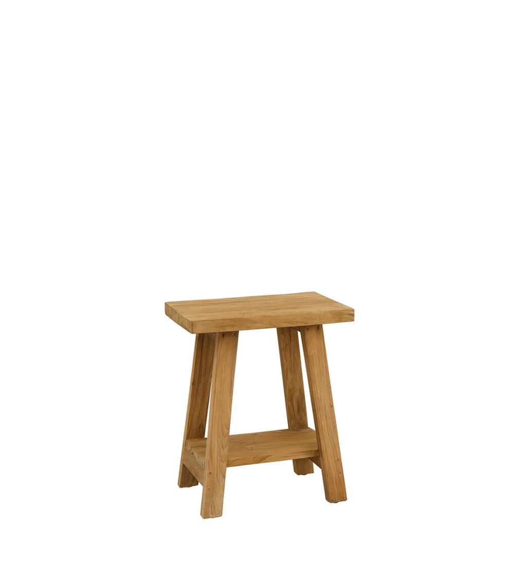 Tabouret en bois beige 40x20x45 cm Tabouret en bois beige 40x20x45 cm
