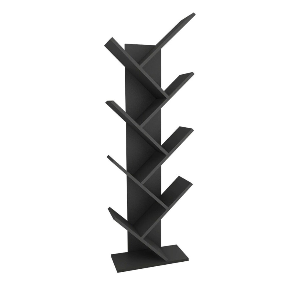 Calicosy Bücherregal mit 8 Regalböden H128,5 cm - style modern Grau Spanplatte