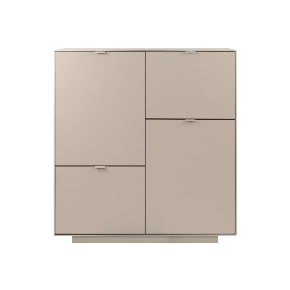 Buffet haut 4 portes beige L187 cm