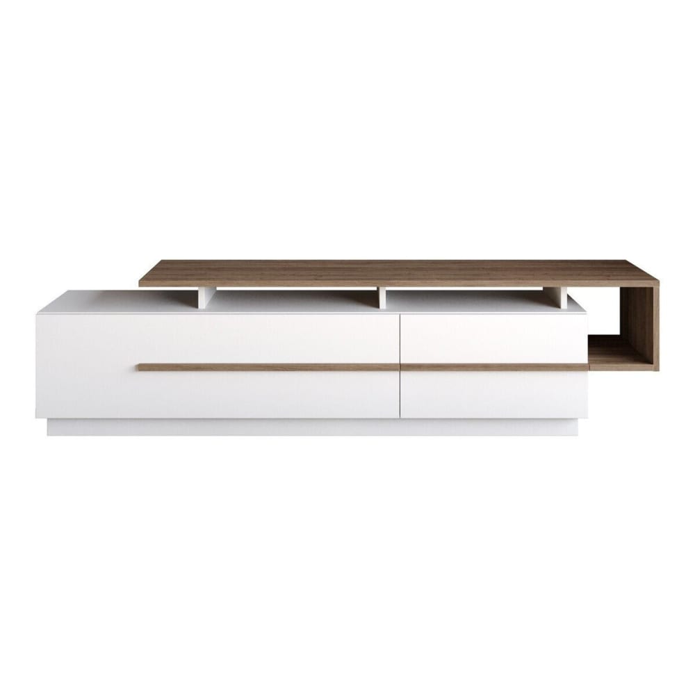 Meuble tv 2 portes abattantes - l180