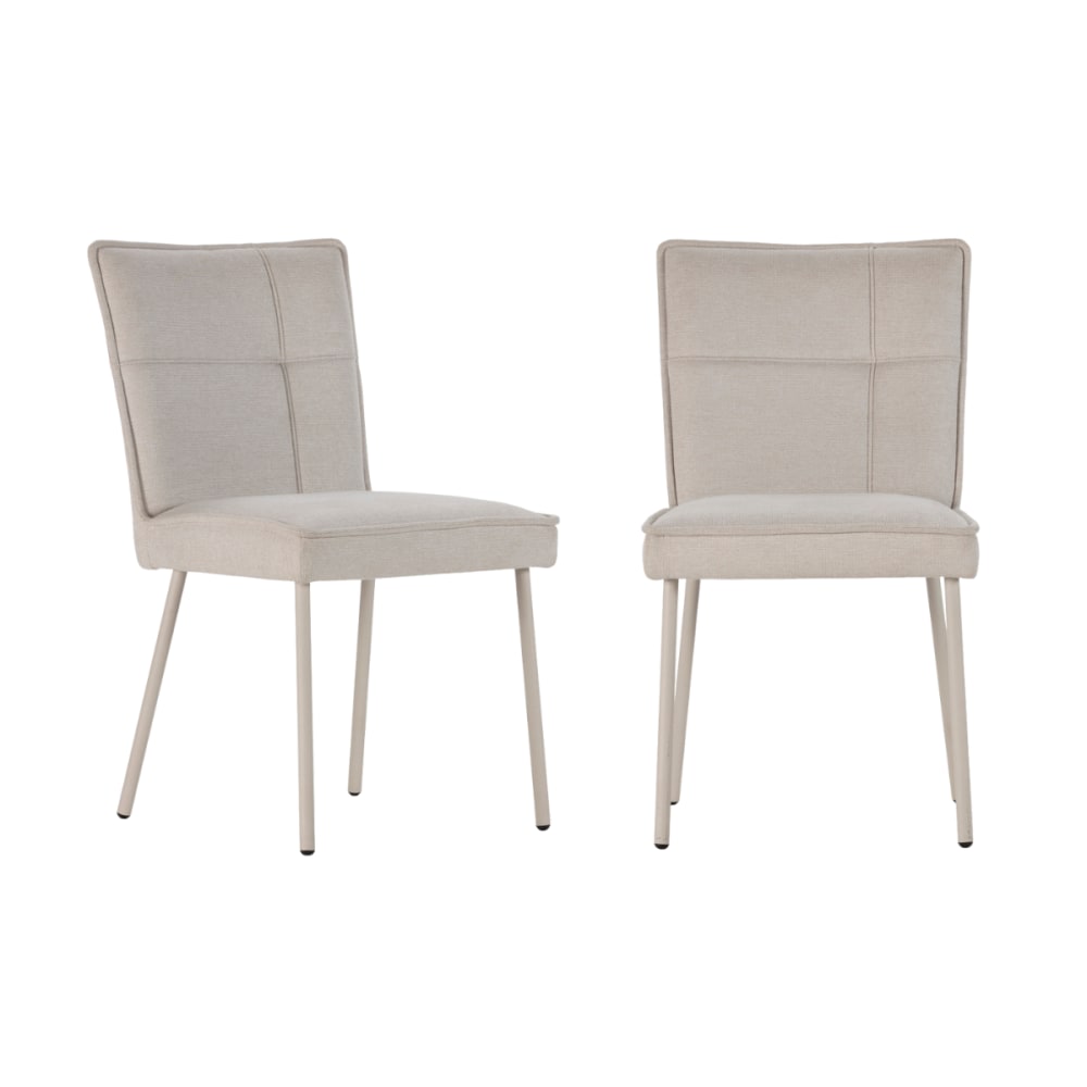 Lot de 2 chaises en tissu