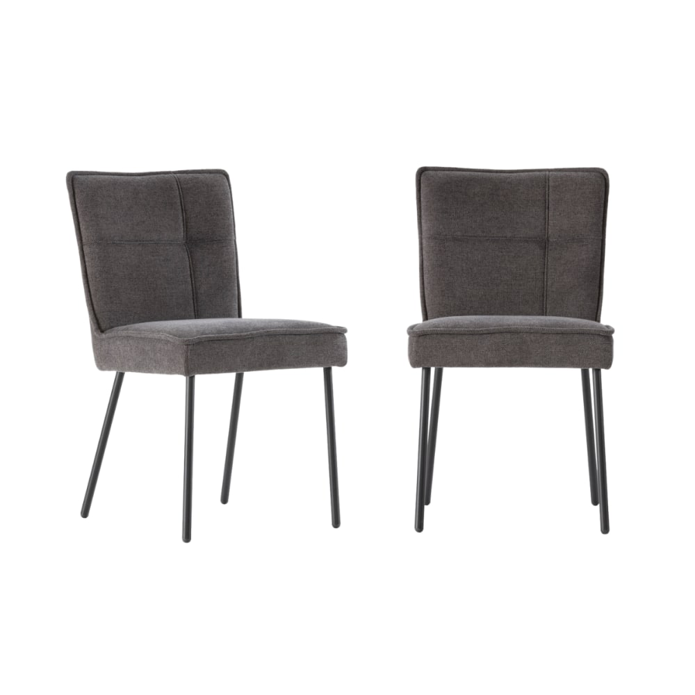 Lot de 2 chaises en tissu