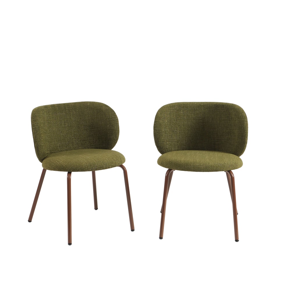 Lot de 2 chaises tissu