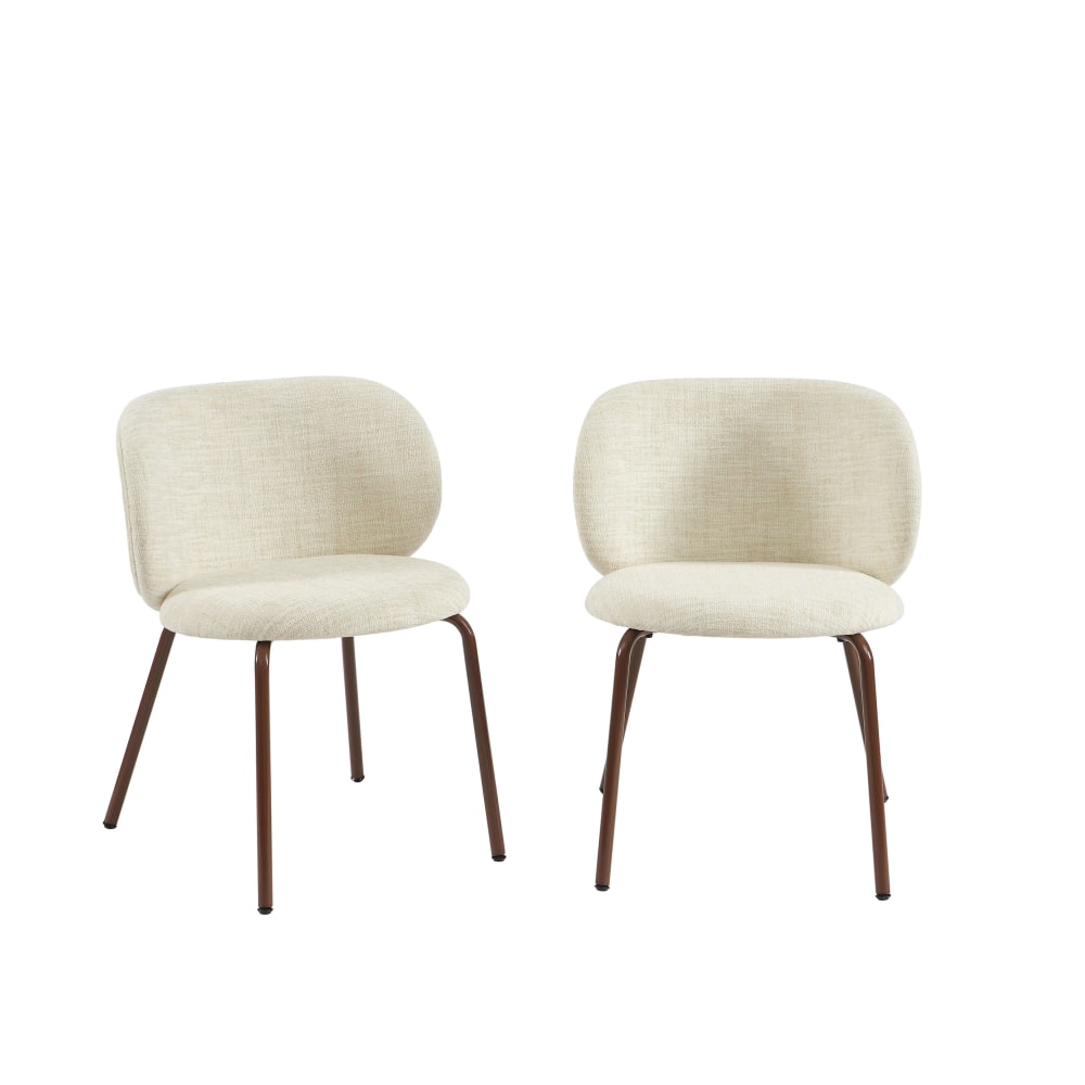 Lot de 2 chaises tissu