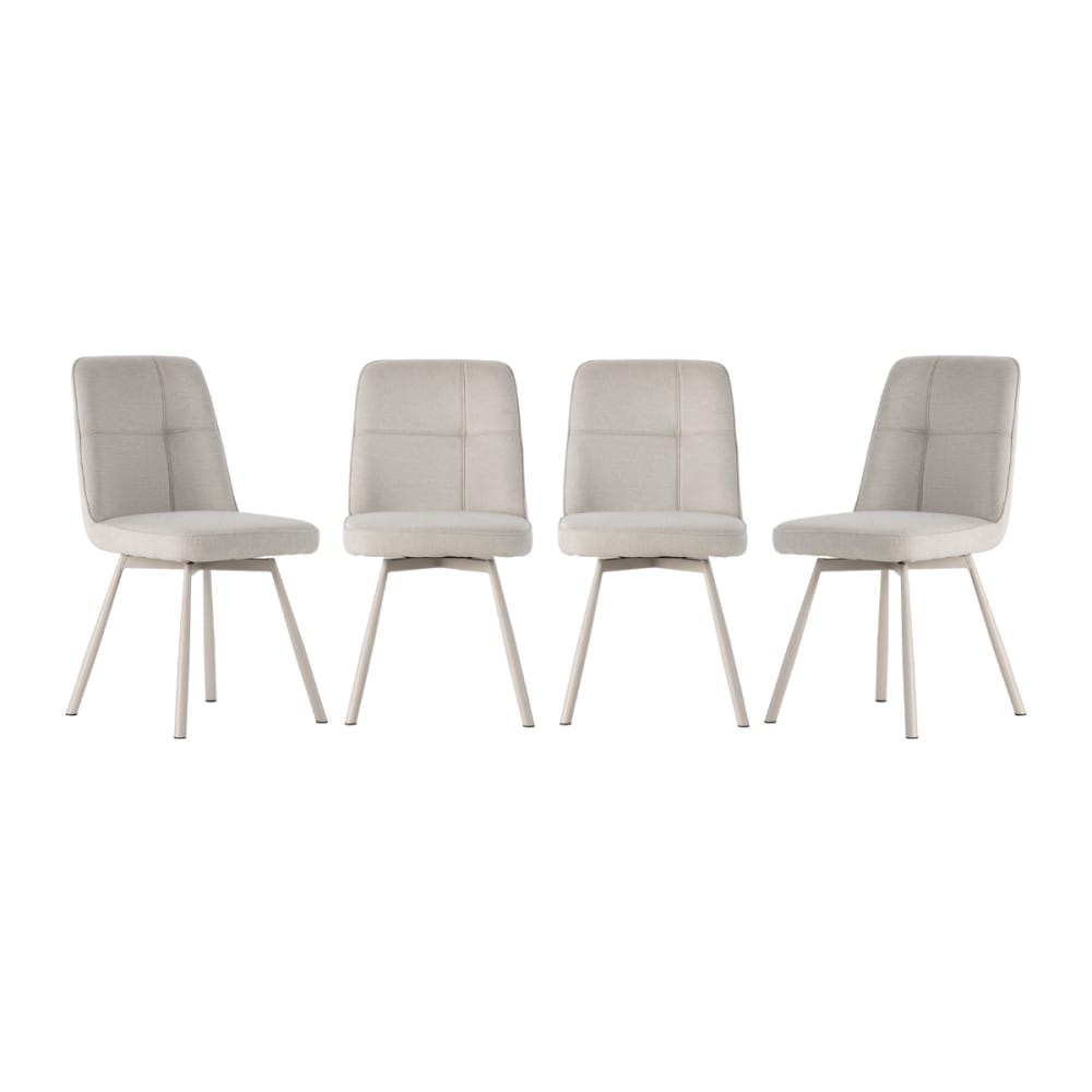 Lot de 4 chaises pivotantes