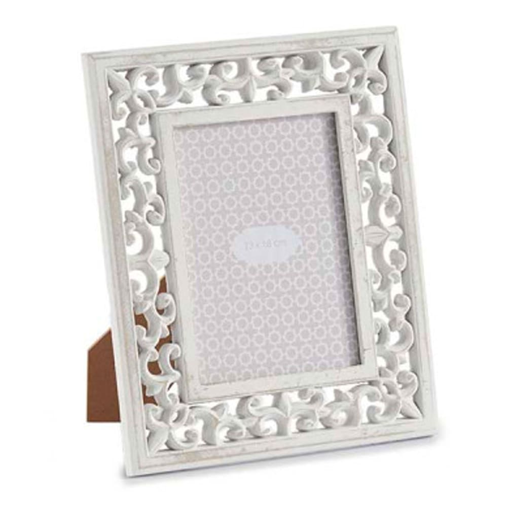 Cadre photo mural ou à poser bois blanc 13x18cm