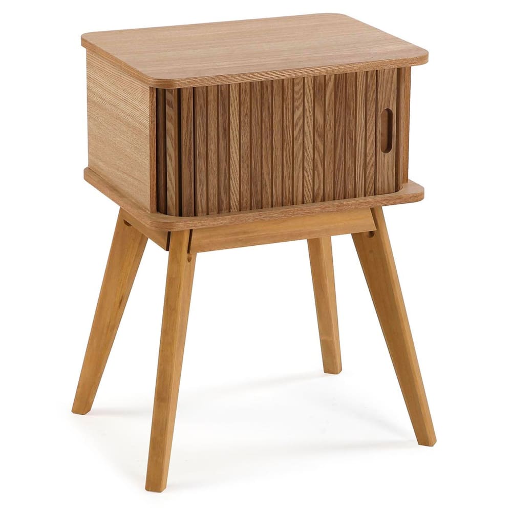 table de chevet bois - coulissante