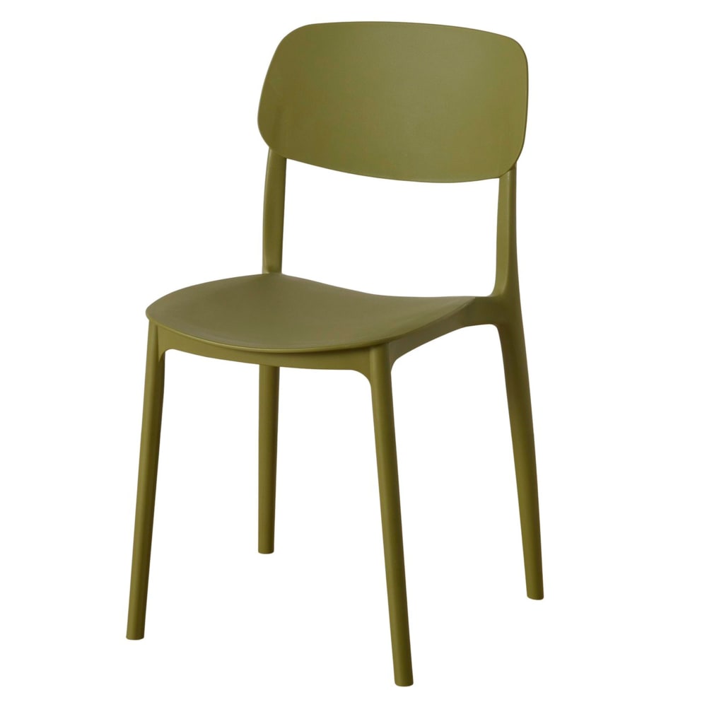chaise en plastique vert
