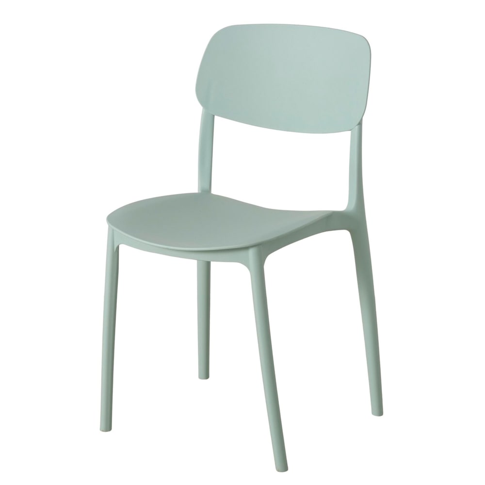 Chaise en plastique vert