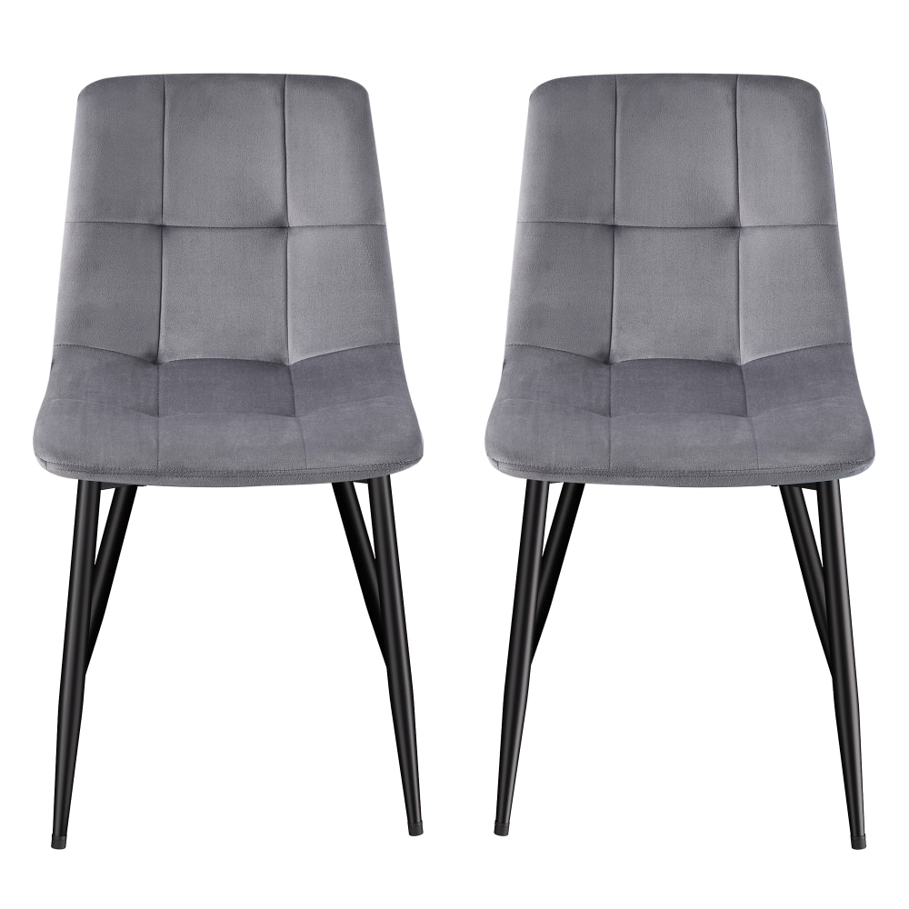 Lot de 2 chaises rembourrées