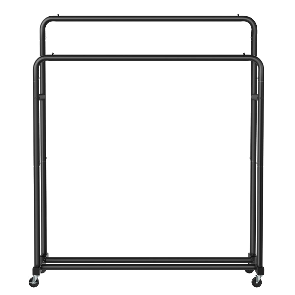 Portemanteau sur roulettes portant à vêtements robuste chambre noir