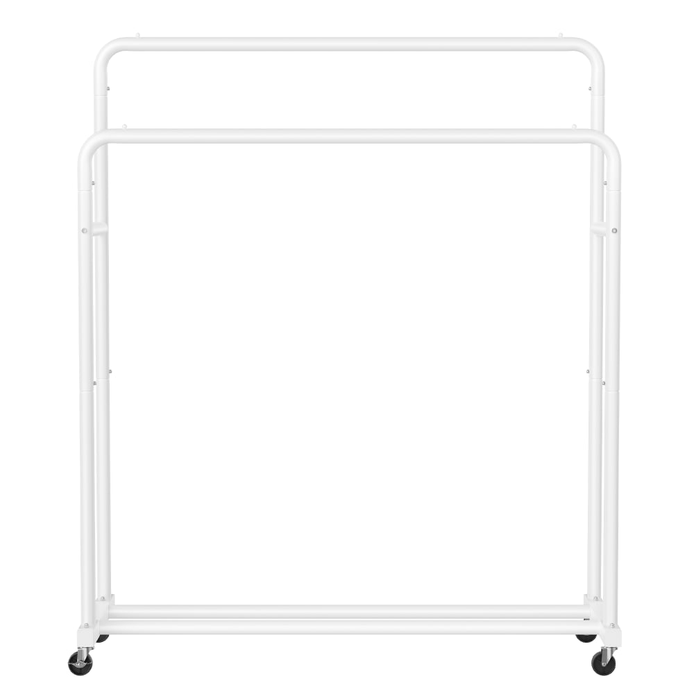 Portemanteau sur roulettes portant à vêtements robuste chambre blanc