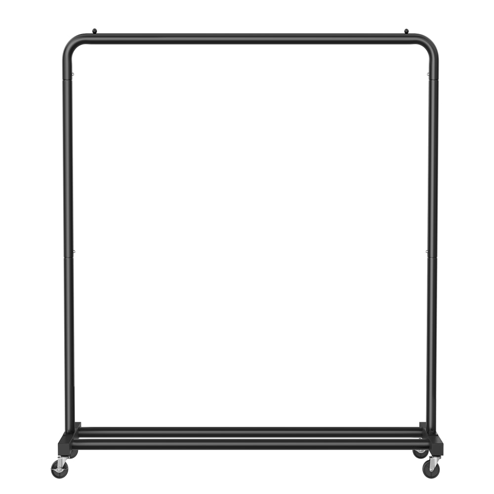 Portemanteau sur roulettes portant à vêtements robuste chambre noir