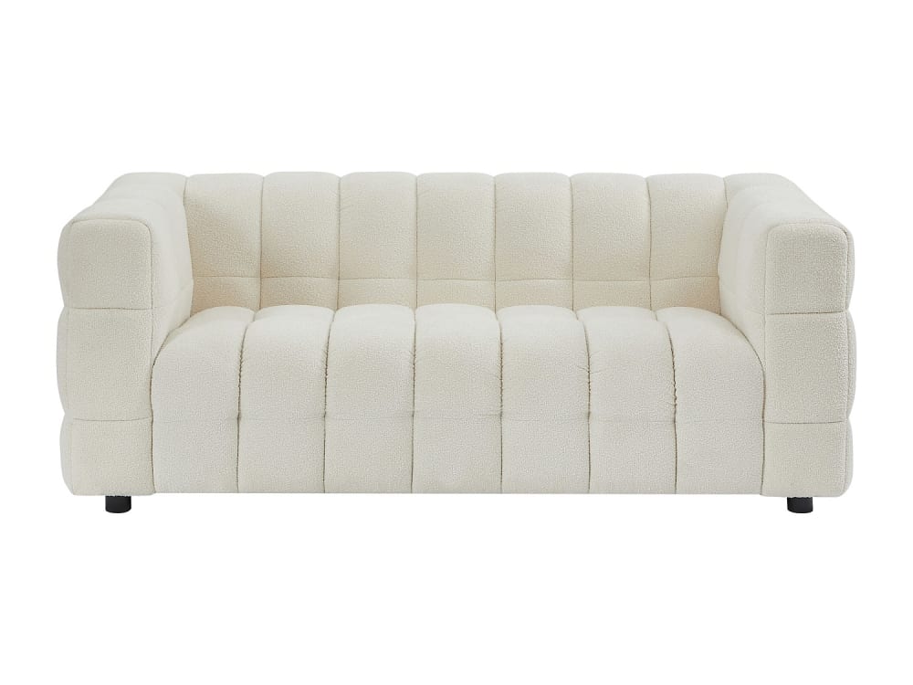 Canapé fixe polyester 2 places blanc}