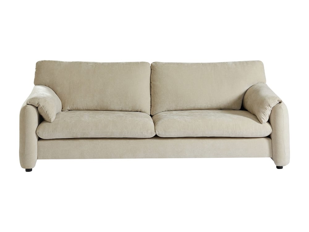 Canapé fixe  3 places beige