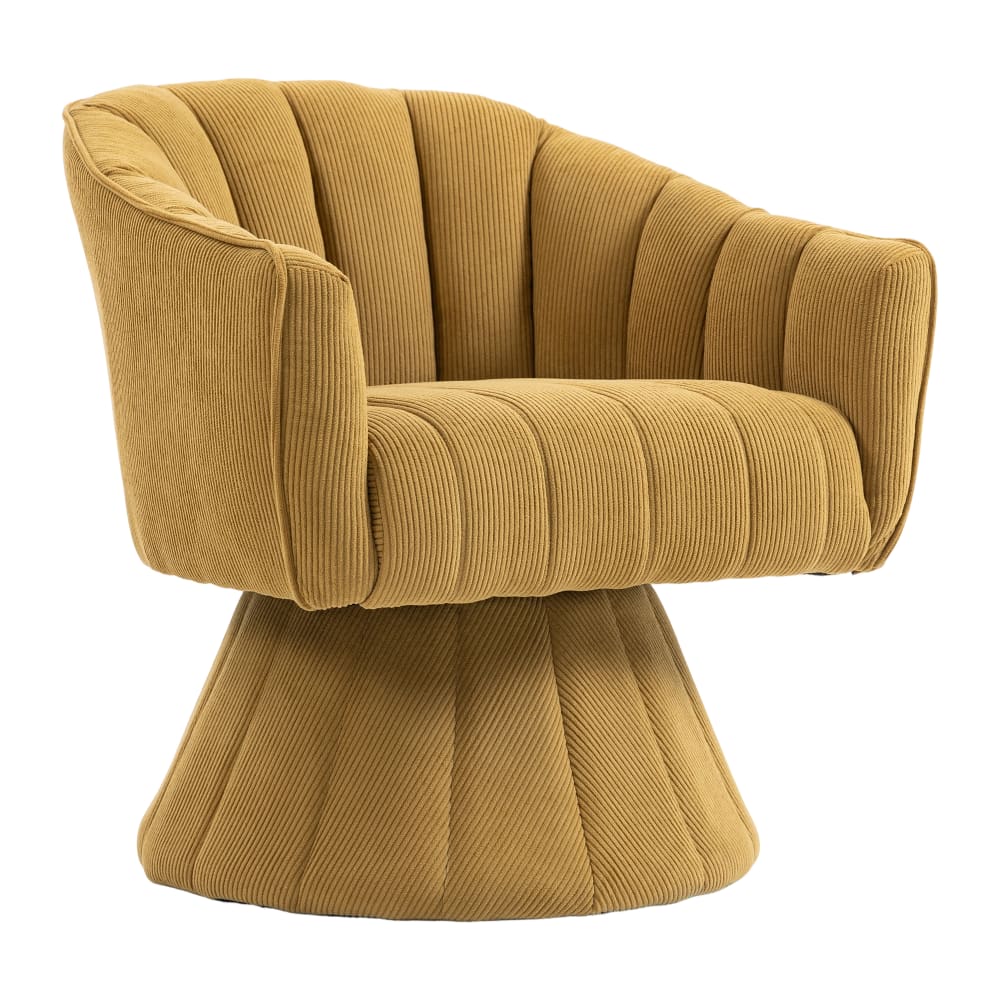 Fauteuil pivotant 360° - jaune
