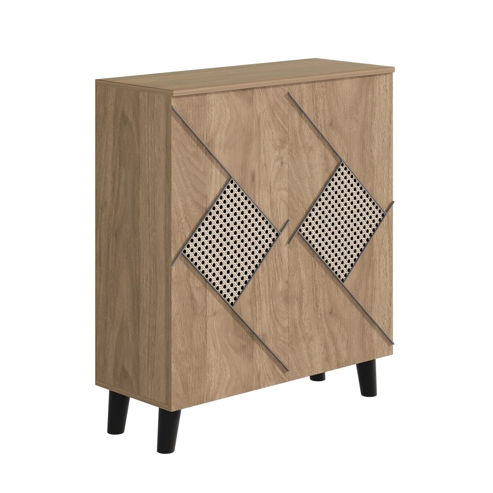 Schuhschrank aus Holz mit Geschlossenem Stauraum,Beige - Maisons