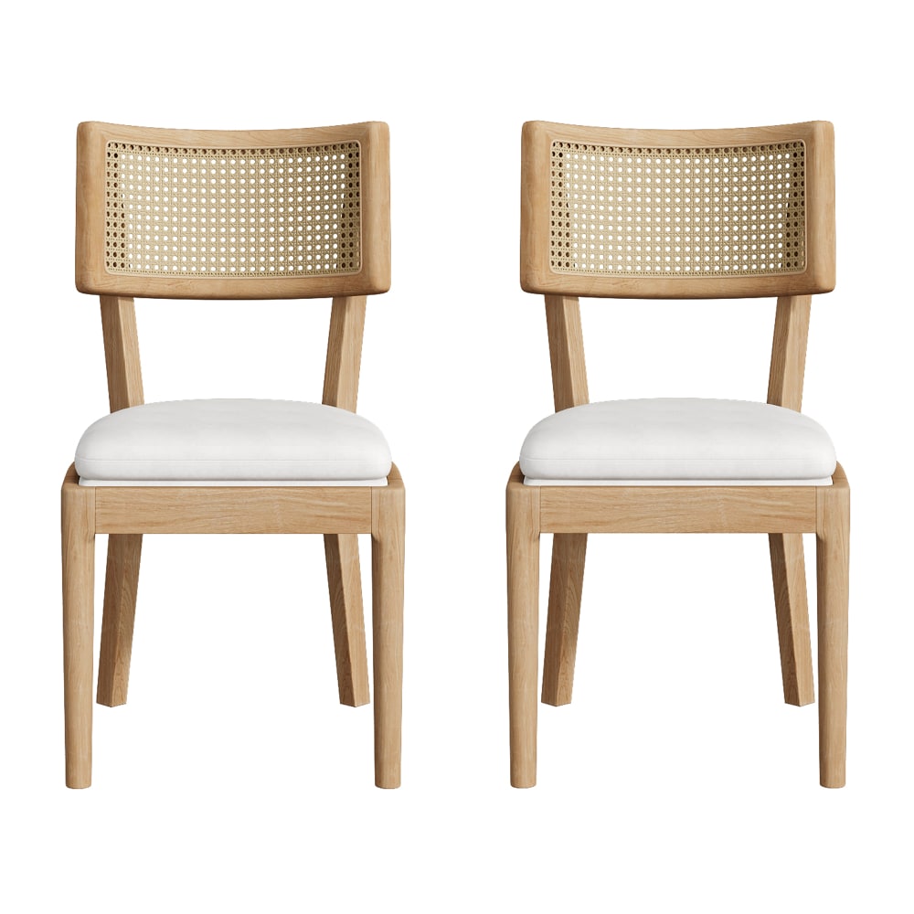 Lot de 2 chaises en bois - assise