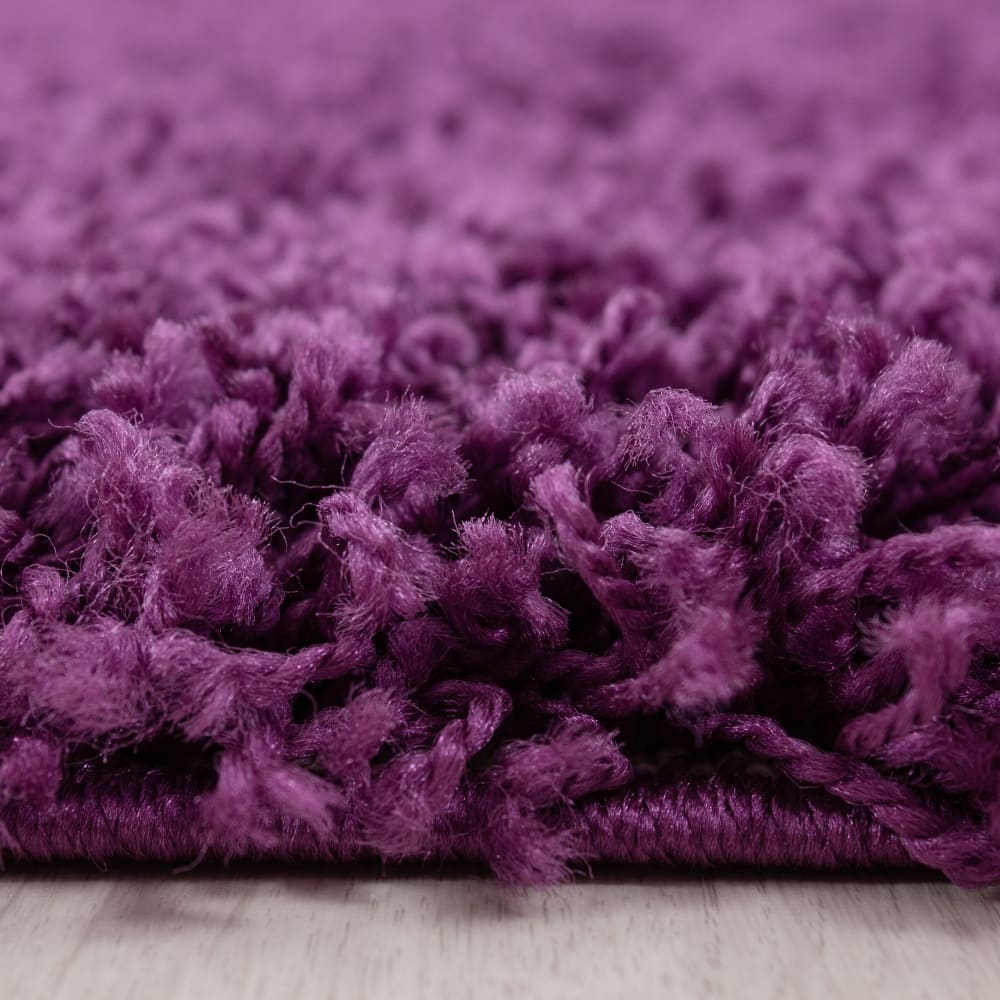 Tapis intérieur à poils longs lila-140x200 — vue 4